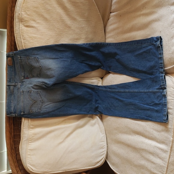 WOMENS JEANS LEVIS SUPERLOW BOOTCUT SIZE 5 LONG - Picture 4 of 4